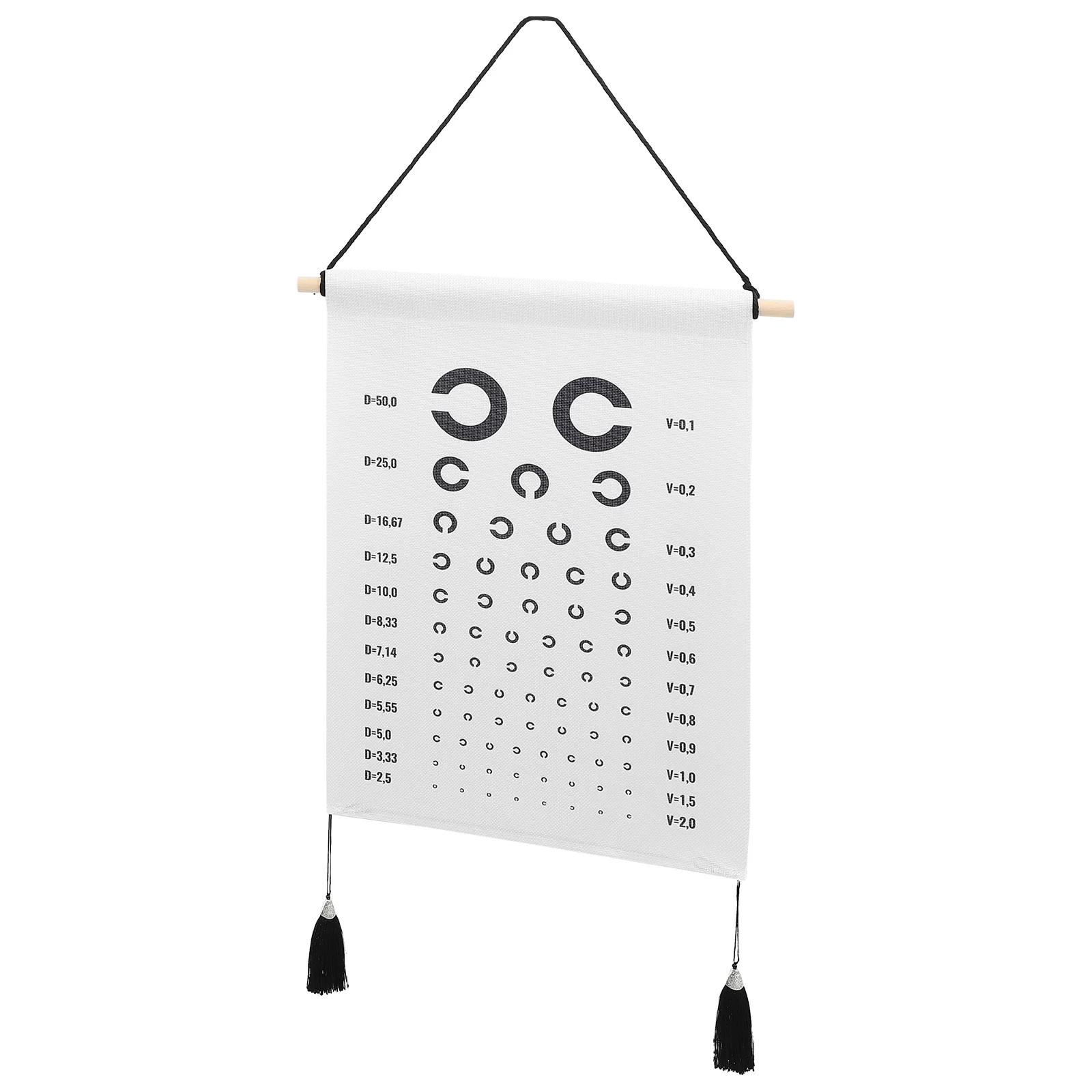

1pc Visual Testing Standard For Home Classroom Decor Polyester Hanging Exam Break-Proof Visual Household Testing