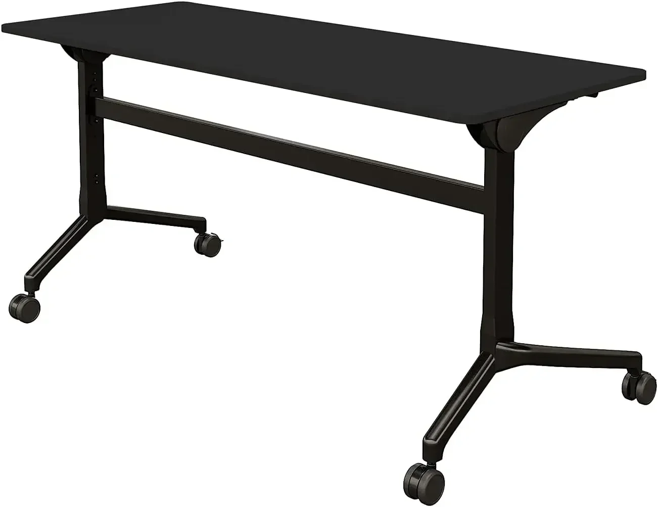 Top Training Table 6' - Foldable Top and Rolling Casters for Easy Storage and Flexibility - Included Linking Brackets to Connect