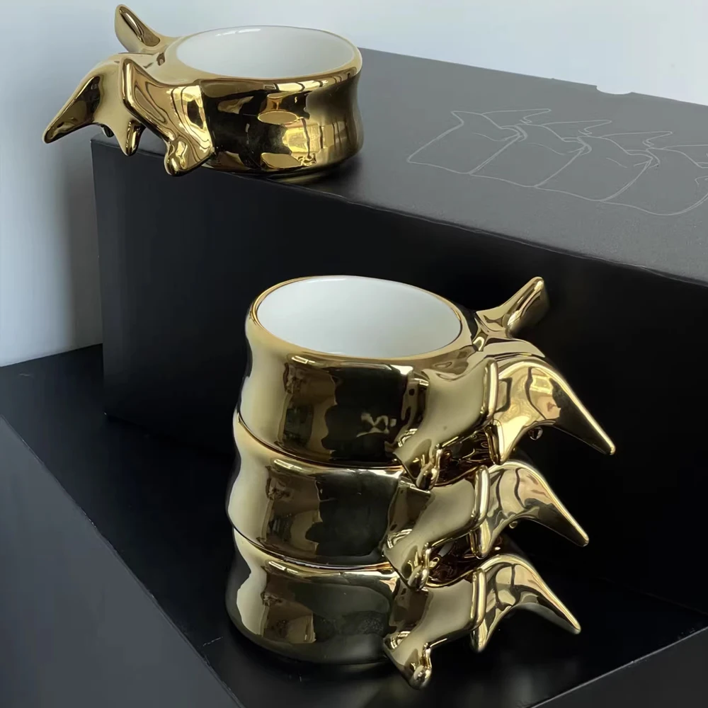 

Creative Spine Shape Ceramic Cup Latte Coffee Cup Coffee Table Decoration Ceramic Mug Table Decoration Drinkware Present