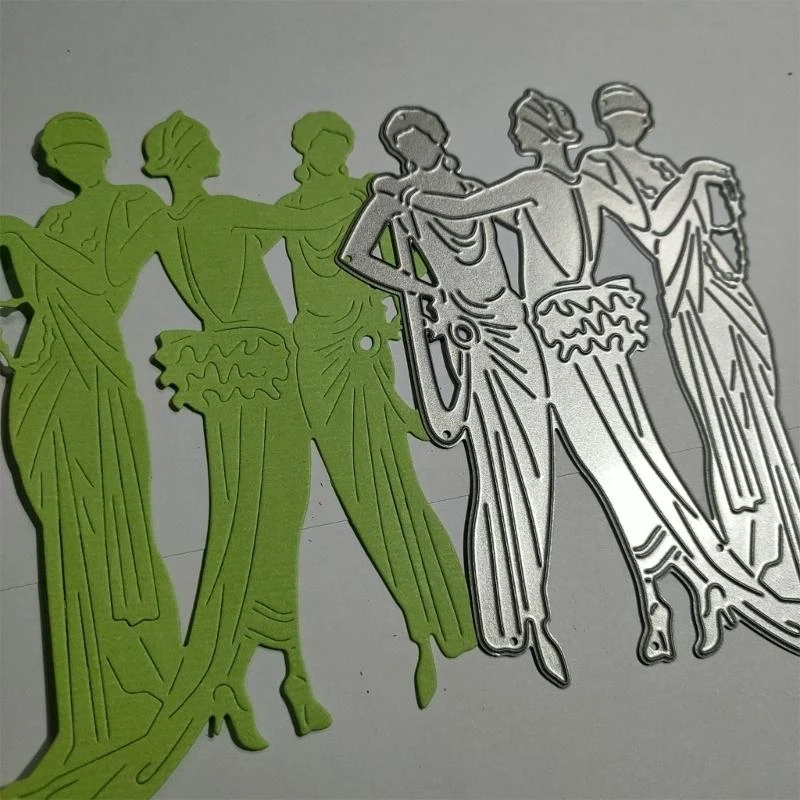 

Dancer Metal Cutting Dies DIY Craft Carbon Steel Embossing Template Stencils