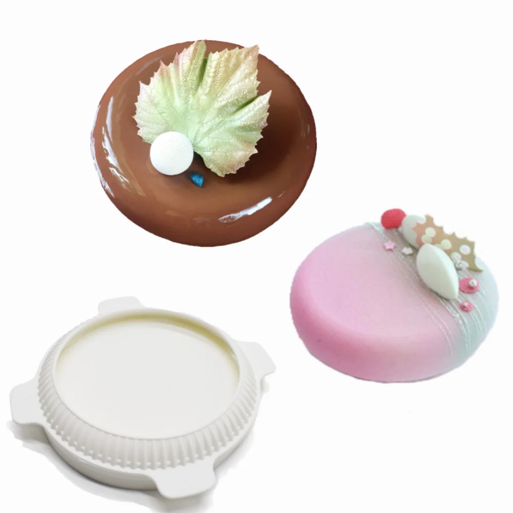 

1set Round Eclipse Silicone Cake Mold for Mousses Ice Cream Chiffon Cakes Baking Pan Decorating Accessories Bakeware Tools