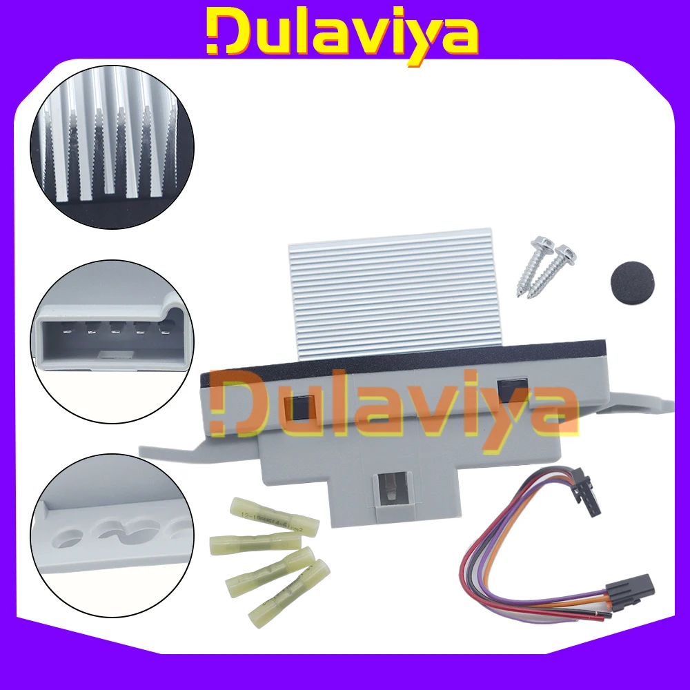 

For AC Blower Motor Resistor With Plug Chevrolet Impala Cadillac Escalade GMC Sierra Yukon 93803636 1580567 10325408 ​15-81773