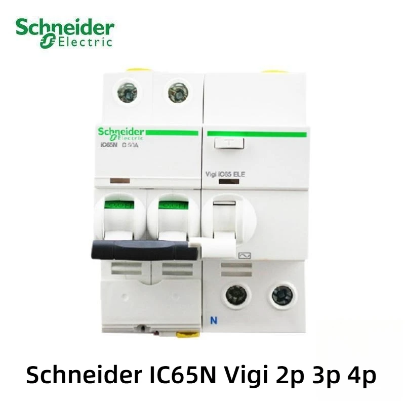 Schneider Electric IC65N Acti9 Series Miniature Circuit Breaker A9F18 Type C 2P 4P Rated Current C10A-63A for Electrical Systems