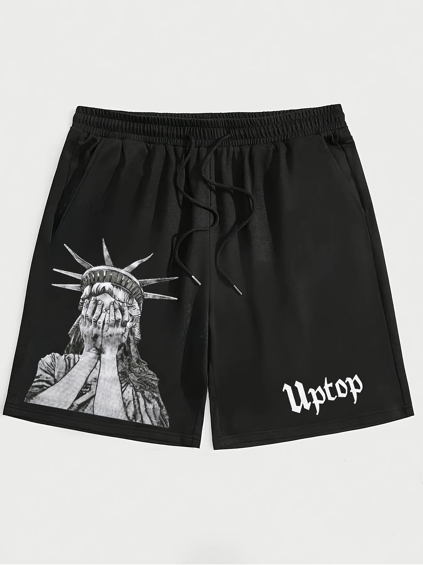 

2026 Summer New Men's Shorts with 3D Angel Pattern Print for Street Casual Fashion Comfortable Breathable and Soft