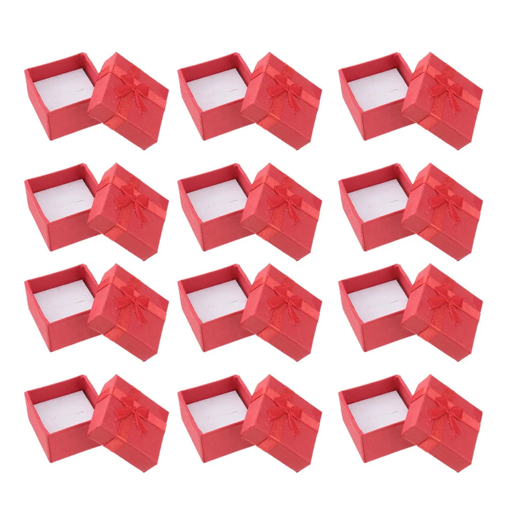 

12Pcs Jewelry Storage Cases Functional Organizer Boxes for Ring Necklace Earrings Gift Packaging Holder Jewelry Gift Boxes