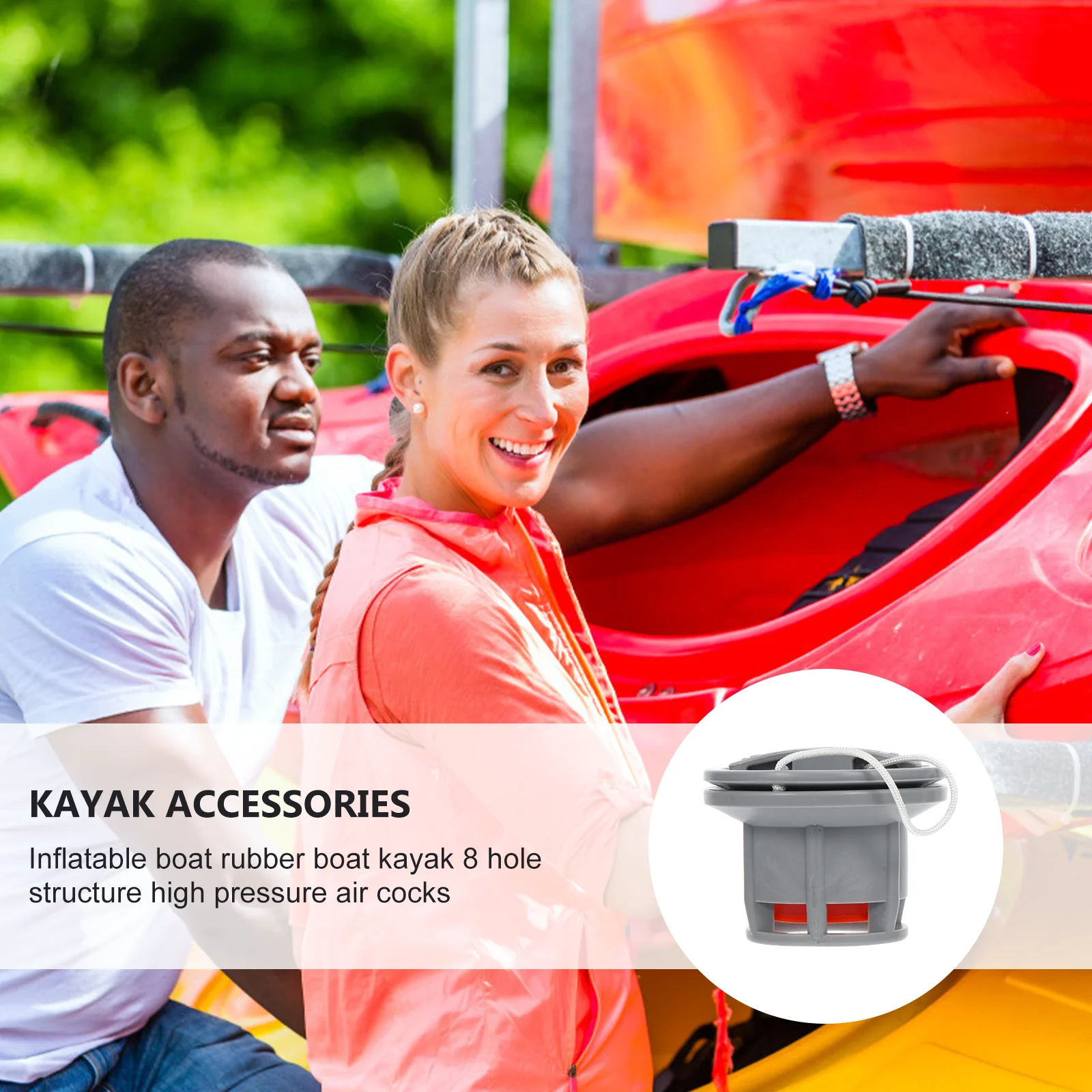 

Inflatable Boat Air Valves 8 Holes High Pressure PVC Kayak Surfboard Accessories Practical Cocks Gas Check Supplies