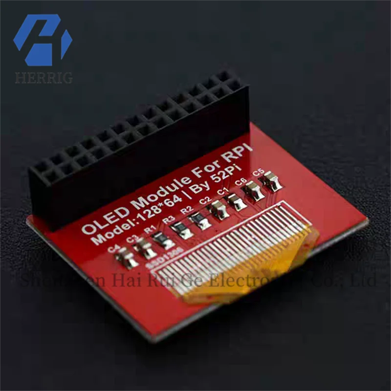 0.96-inch OLED Display for Raspberry Pi Compatible with Raspberry Pi 4 Model B 4GB Display Size 128 X 64 Pixels