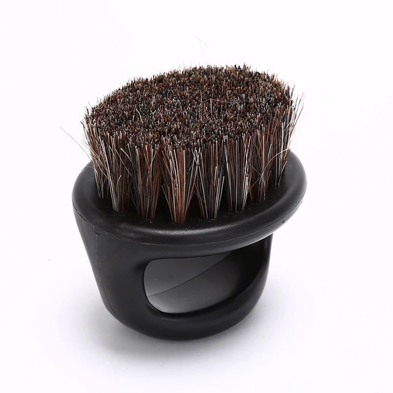 Horse Hair Men's Shaving Brush Barber Salon Facial Beard Cleaning Shave Tool Finger Brush Beard Comb