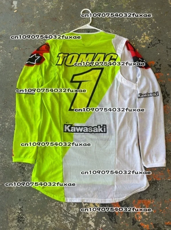 

Kawasaki мотоциклетная гоночная команда, мужская футболка с длинным рукавом, весенне-осенние женские футболки, новинка 2026, спортивная детская одежда, топы