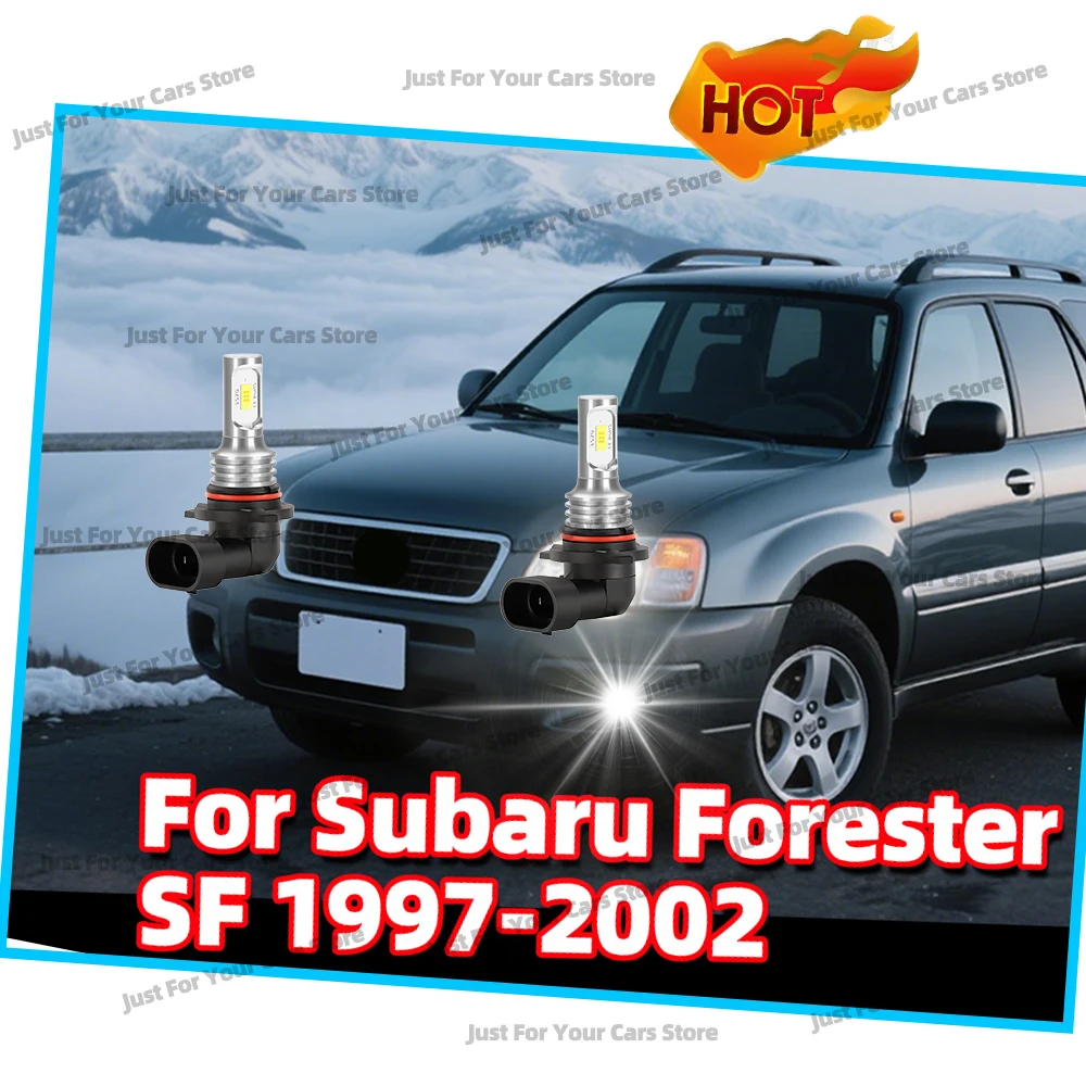2 шт. светодиодные противотуманные фары 3570 CSP, 12В 6000К, для Subaru Forester SF 1997-2002, 1998, 1999, 2000, 2001, автомобильные аксессуары