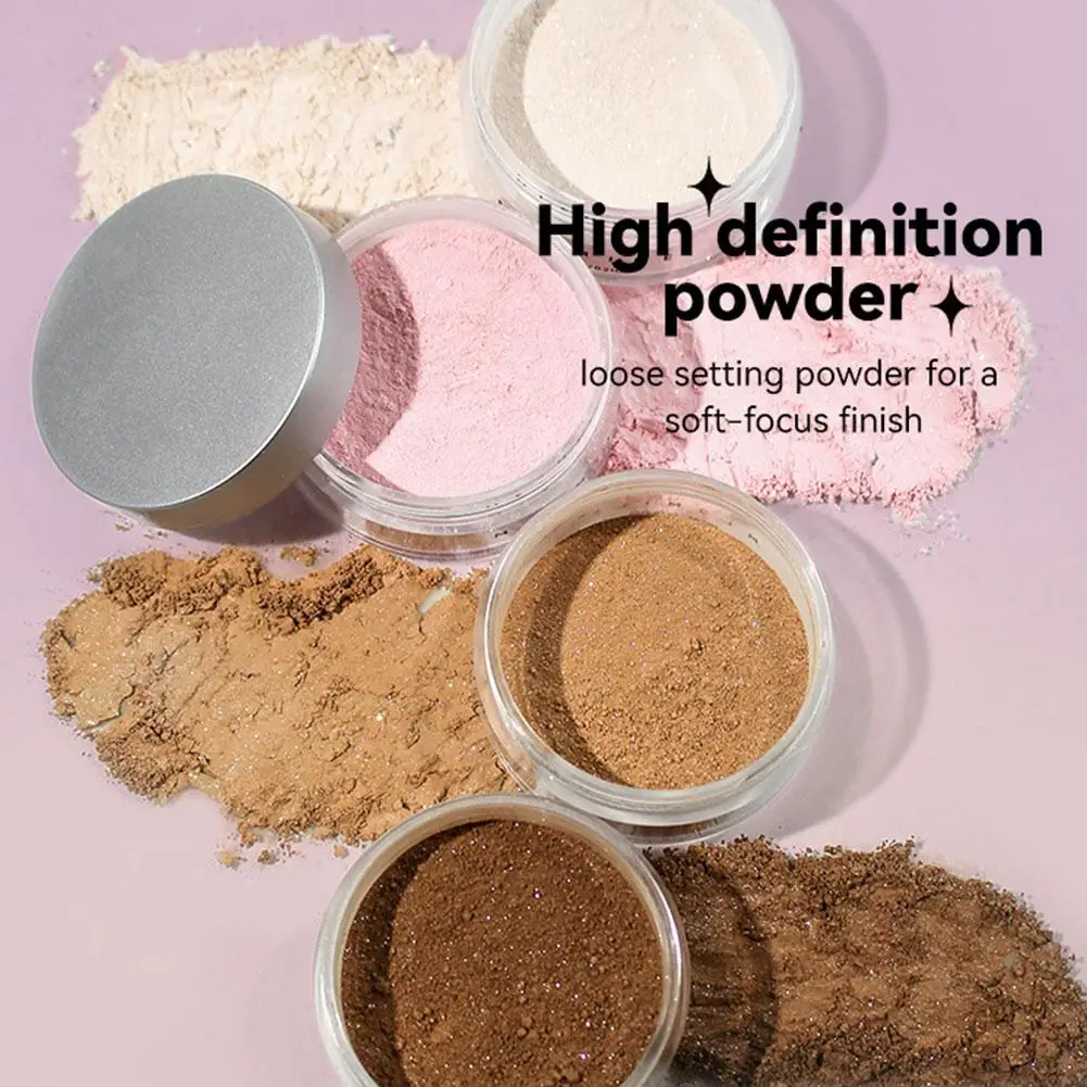 1pcs 4Colors Setting Powder Translucent Face Powder to Set Makeup Foundation or Concealer Finish Loose Powder Foundation