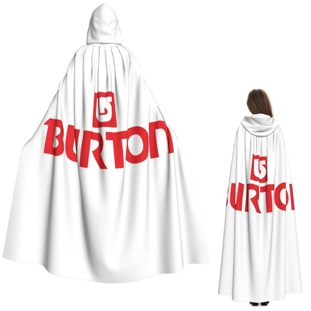

Длинный капюшон-накидка Burton для сноуборда, костюм ведьмы, средневековый костюм, косплей, накидка на Хэллоуин, вампир, для взрослых, унисекс