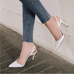 Comemore Stiletto Pointed Toe Fashion Pumps Shoes Women's High Heels Elegant Women Shoe Heel 33 2023 Summer New Women's Sandals