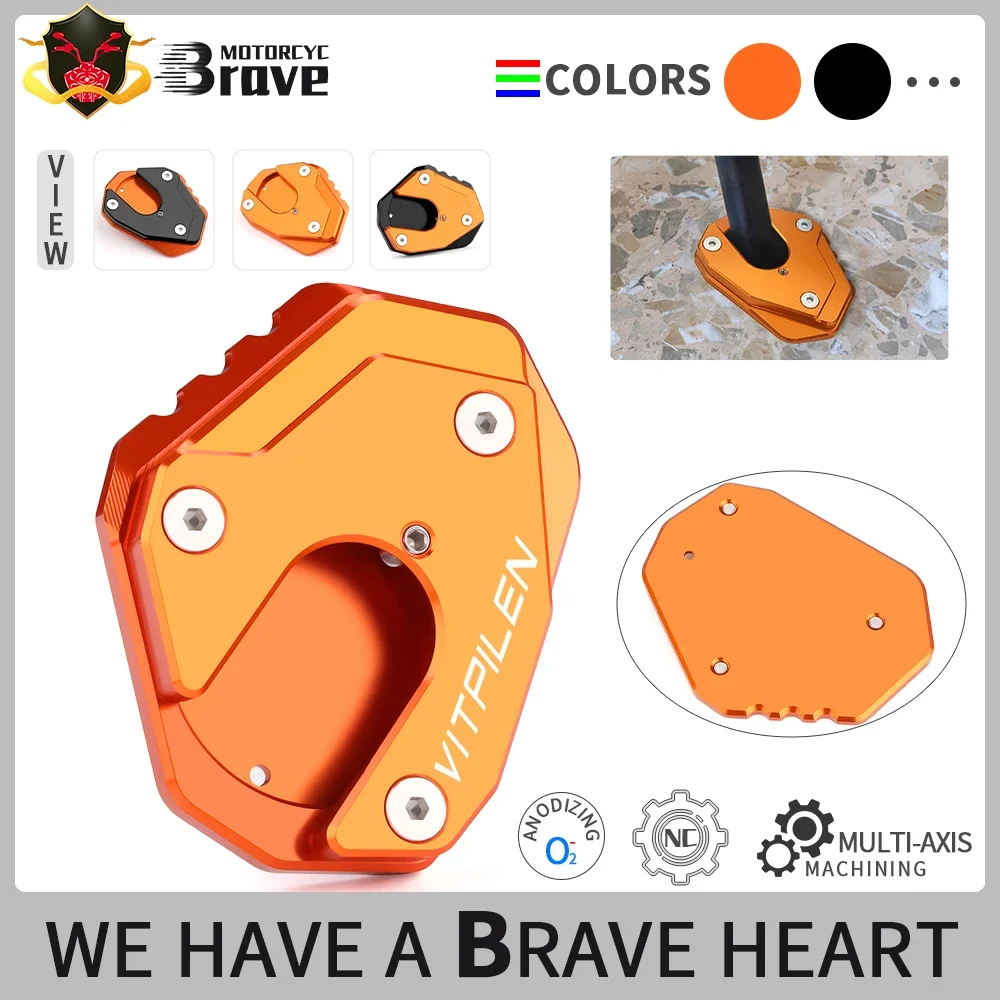 

Motorcycle Accessories Kickstand Enlarge Side Stand Extension Support Pad For VITPILEN 401 Vitpilen401 2021 2022 2023