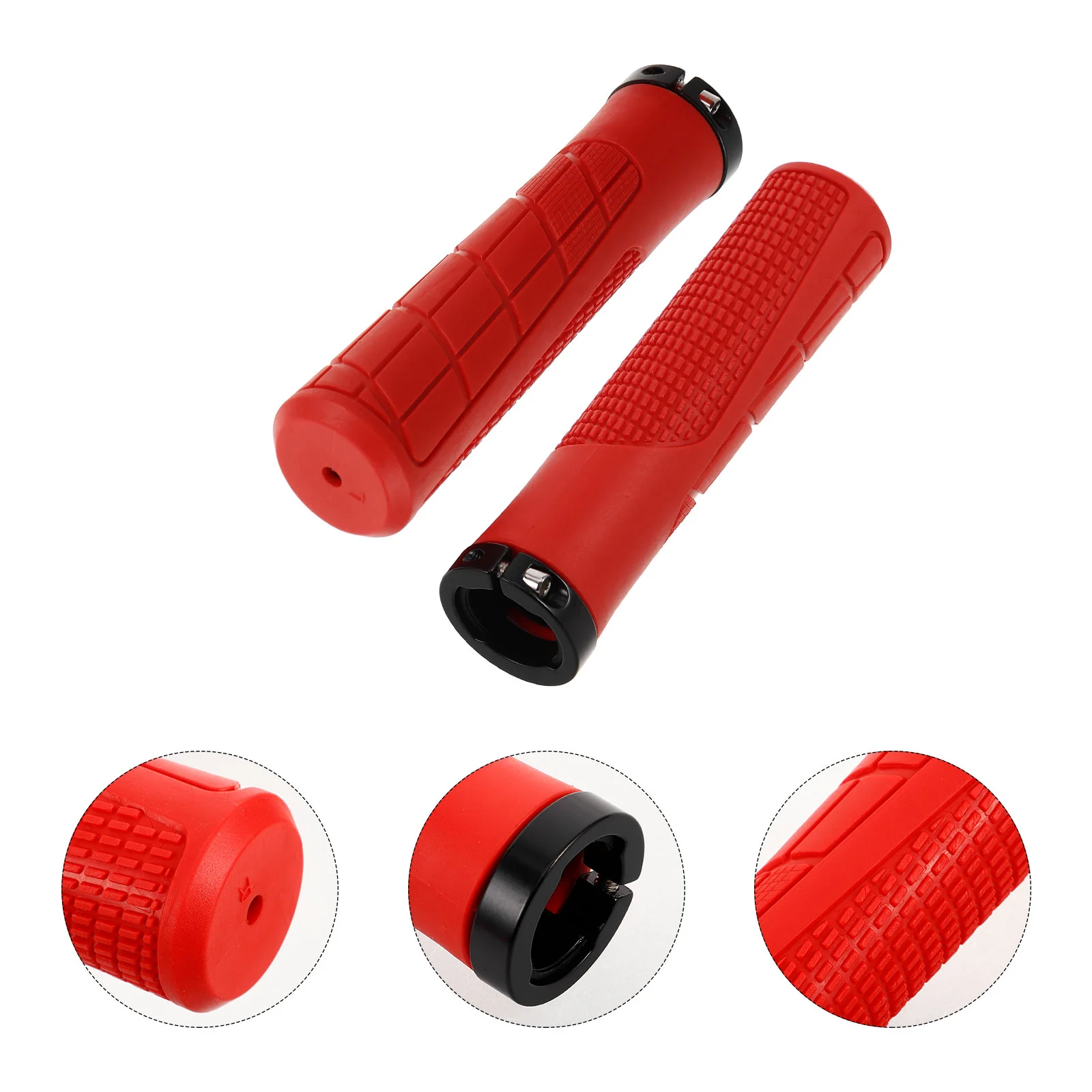 2pcs Anti-Slip Bike Handlebar Grips Soft Rubber Bike Handlebar Grips Bicycle Grips Electric Scooter Anti-Slip Grip Replacement P