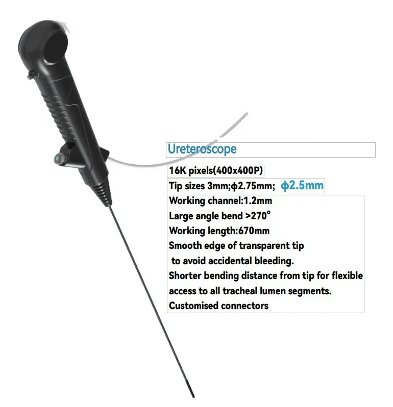 Finish product  Flexible  for URO and BRON in humans USB Turning 270 degree