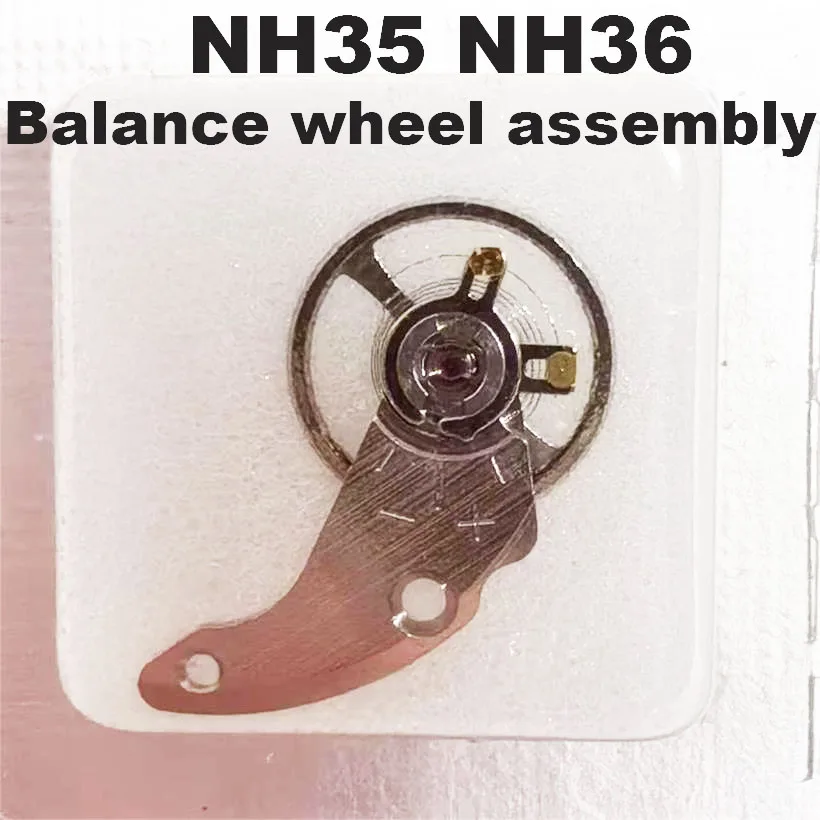 For Japanese Original NH35 NH36 Mechanical Movement Full Swing With Clamp Plate Balance Wheel Assembly Watch Accessories