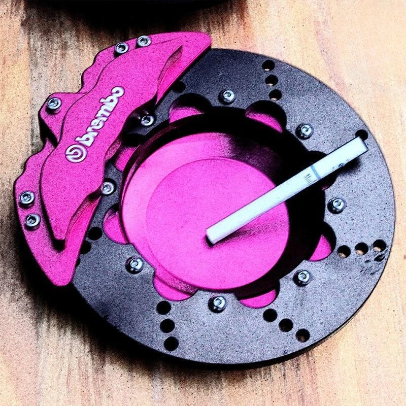 Creative Brake Disc Caliper Ashtray, Modified Car Ornament Desktop Decoration