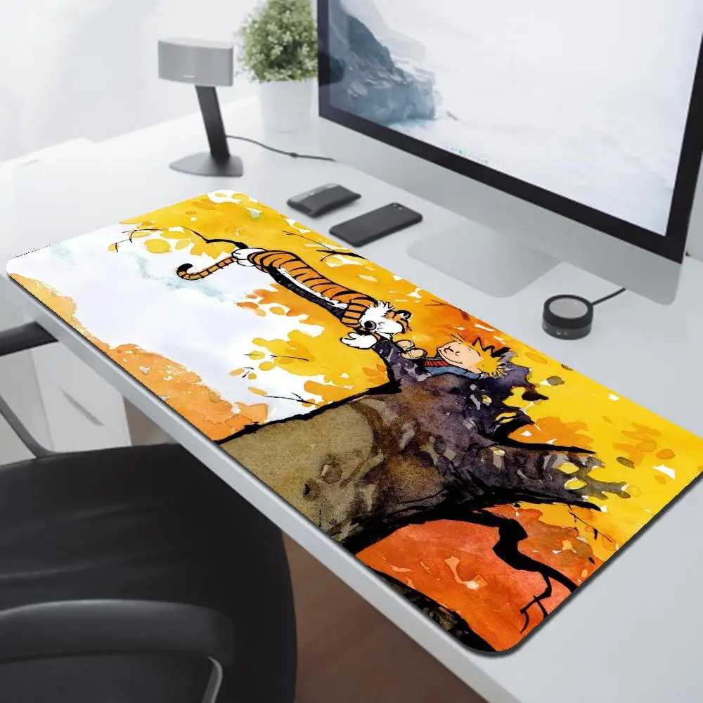 Comic C-Calvin and H-Hobbes Mousepad Computer Laptop Gamer Pad PC Gaming Accessories Desk Mats