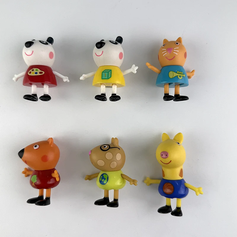 هاسبرو 6 سنتيمتر بيبا خنزير لعبة عمل الشكل الباندا بيجي باندورا ماندي فريدي الثعلب الأسرة اللعب أنيمي الاطفال دمى هدايا #2