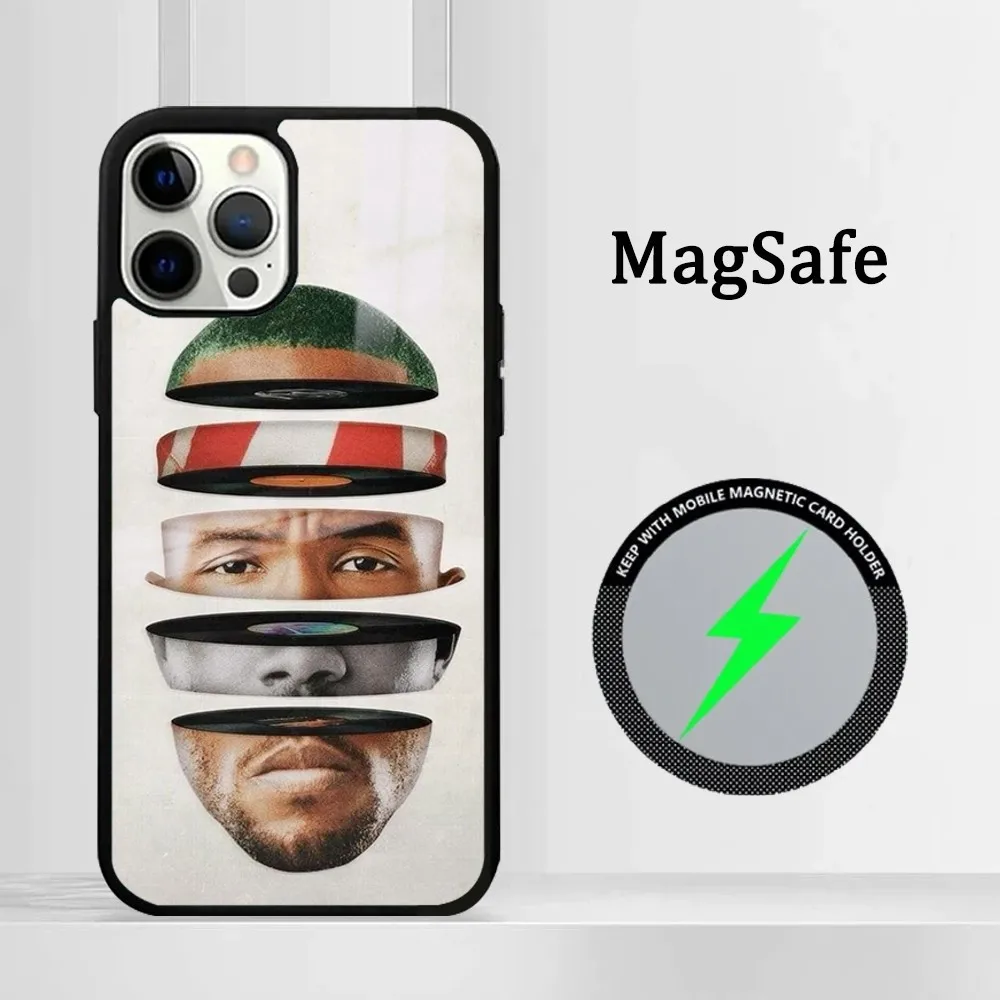 Rap F-Frank Oceans-S Phone Case For IPhone 16 15 14 13 12 11 Pro Max Plus Mini Magsafe Mirror Wireless Magnetic Cover