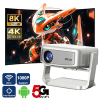 Salange P90 Android Projector 1080P Support 4K 350 ANSI Wifi6 BT5.0 Home Cinema Mini Video Beamer Portable