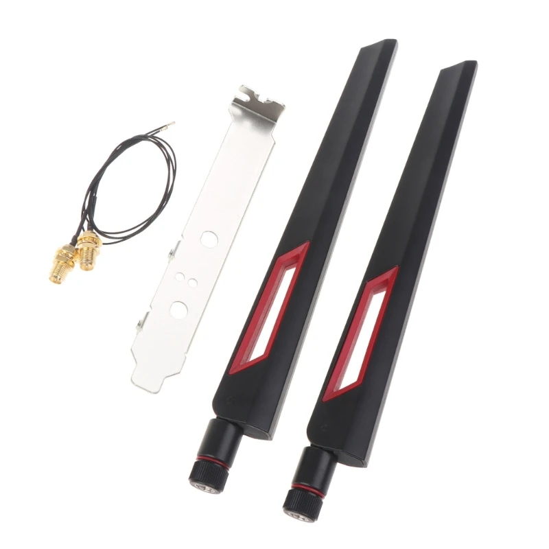 2 10dbi Dual Band WiFi Antenna RP-SMA Male for Router Mobile Signals Booster