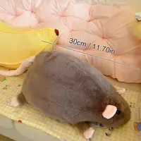 Cute 30cm Mouse Doll Plush Oversized Flower Branch Rat Doll Cartoon Soft Animal Figure Kids Gift Birthday Plush Animal 2