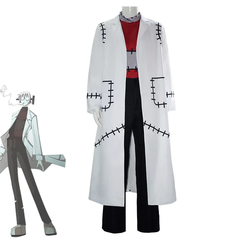 

Anime Soul Eater Cosplay Franken Stein Doctor Cosplay Costume Made Adult Men Outfit Halloween Carnival PartyTerror