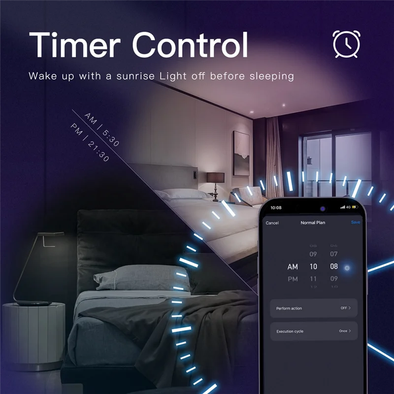A46U Tuya GU10 WIFI Smart Life APP Controllo Lampade dimmerabili Lampadine per Alexa/Google Voice