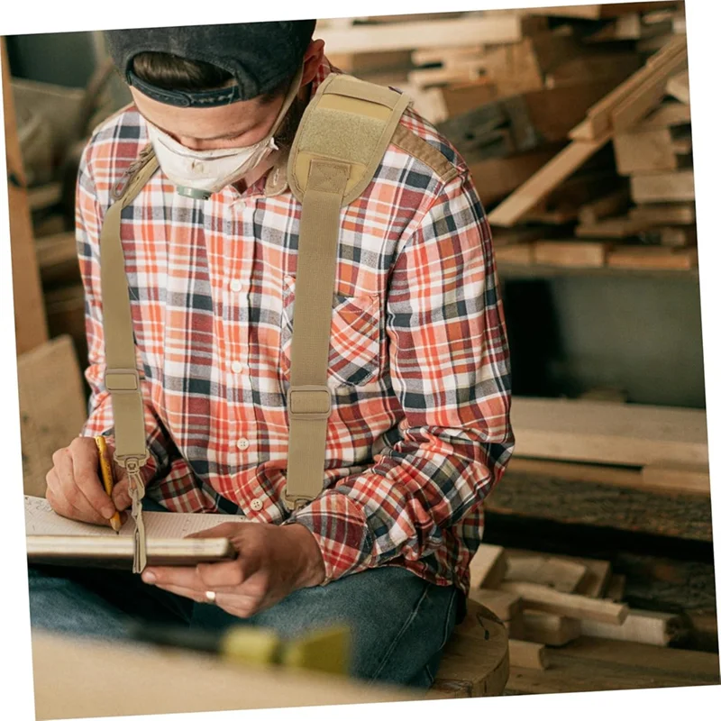 ABLK 電気技師ツールベルトサスペンダー建設男性ツールオーガナイザーアタッチメントループ多用途