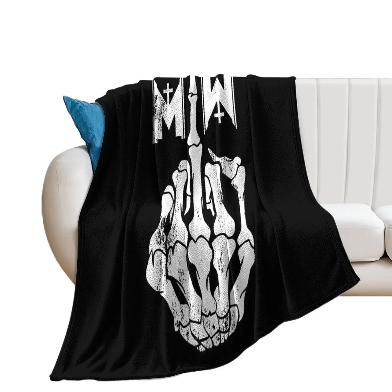 Motionless in White Finger Middle Motionless Throw Blanket Beach cosplay anime Travel Blankets