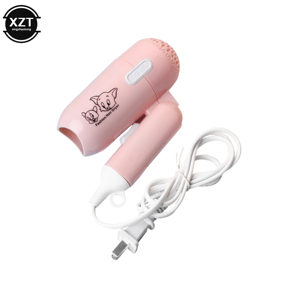 Fashion Mini Folding Hair Dryer 450w Low Power Household Travel Dorm Hair Dryer Two-Speed Wind Hair Dryer Salon Modeling Tool