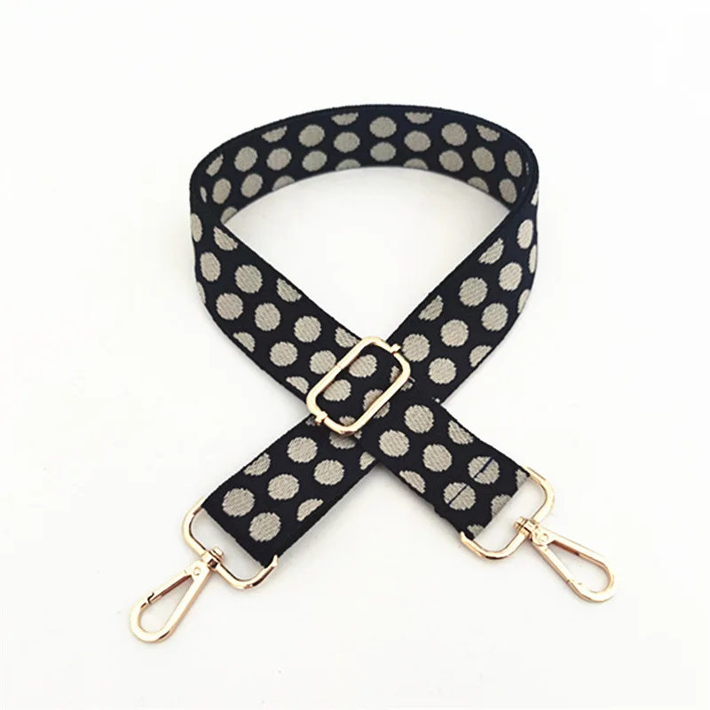 Fashion Polka Dots Bag Strap For Women Shoulder Handbag Crossbody Messenger Nylon Belts DIY Parts Accessories Bags Straps