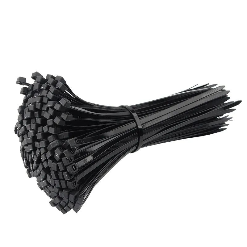 1000Pcs/pack Nylon Cable Ties 3*150mm Width 2.5mm Black Color Factory Standard Self-locking Plastic ,Wire Zip Tie High Quality