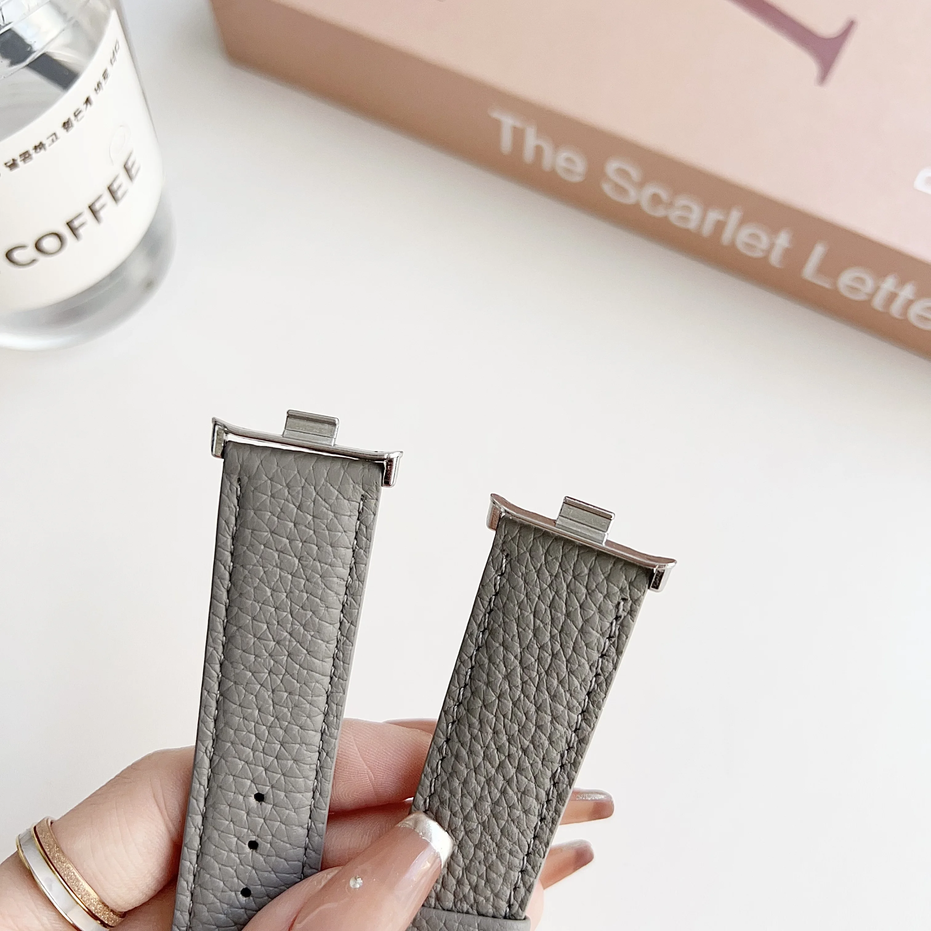 Normale Lychee Print Uhr mit Schleife Schnalle Armband für Redmi Watch 4 für Xiaomi Band8 Pro