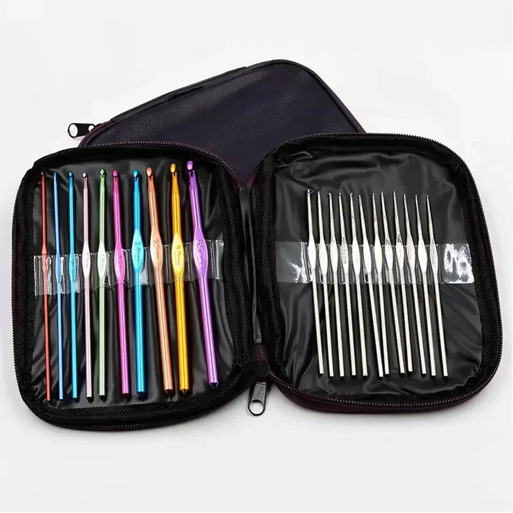 crochet hook needle 22pc 2-8mm crochet knitting hooks Yarn Sewing crochet knitting hook Tools Needle Tool dreadlocks accessories