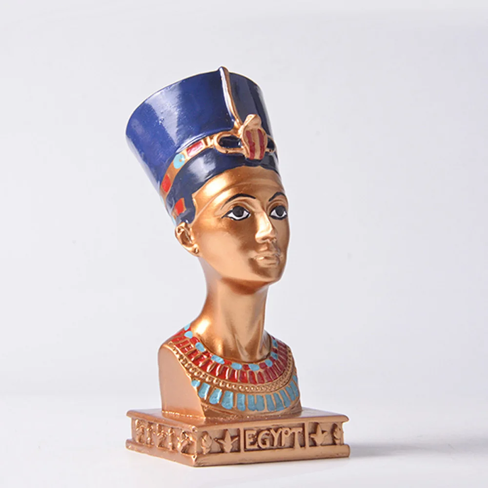 Hot Sale Ancient Egypt Queen Nefertiti BC1370-BC1330 Statue Living Room Bookcase Decoration Ornament Craft Model