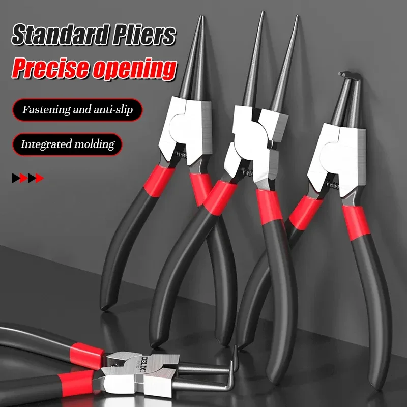 9 inch Snap Ring Pliers Set Internal/External Circlip install uninstall Kits Snap Rings Puller Hand Circlip Plier