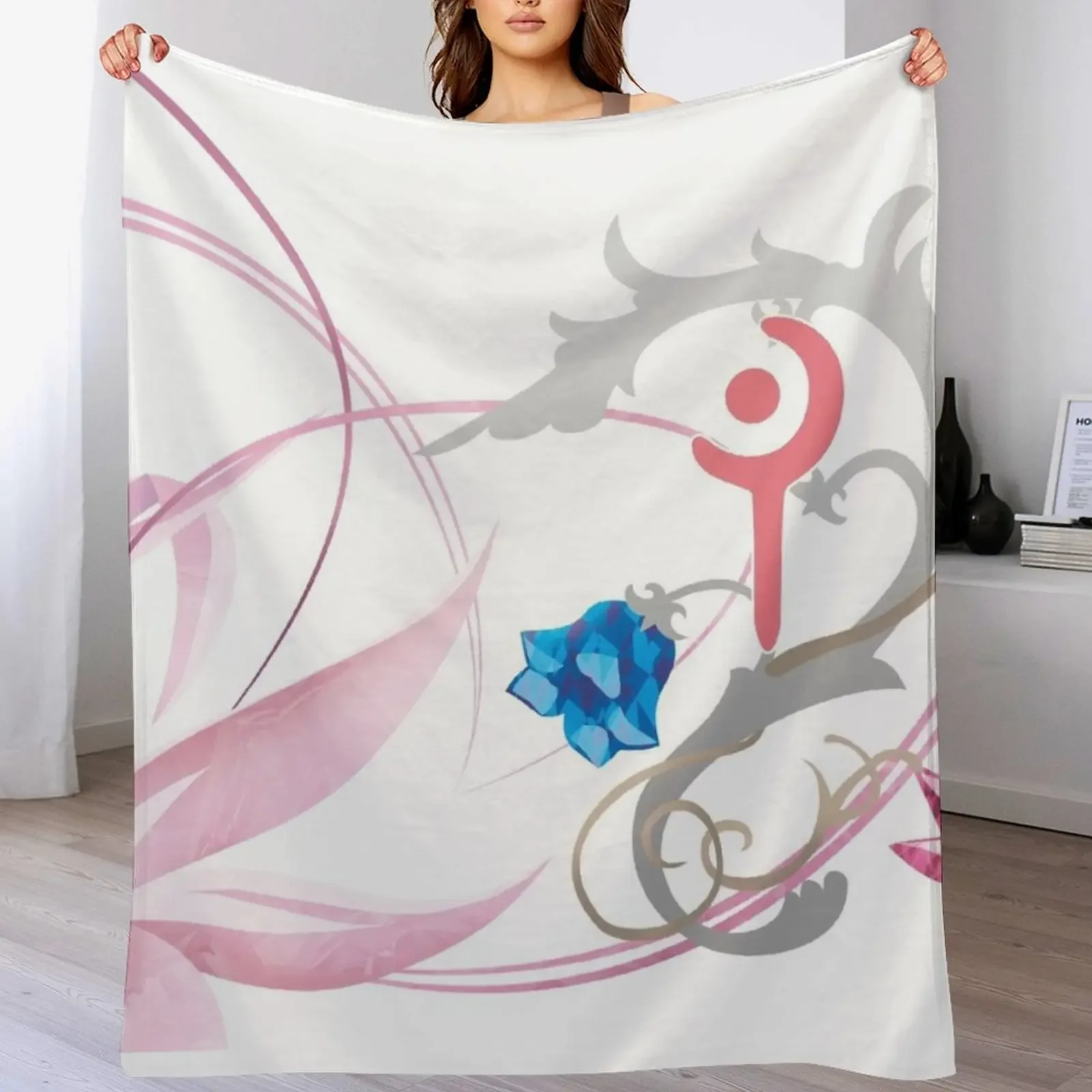 

FFXIV White Mage Job Mat Throw Blanket Flannel halloween Moving for babies Blankets