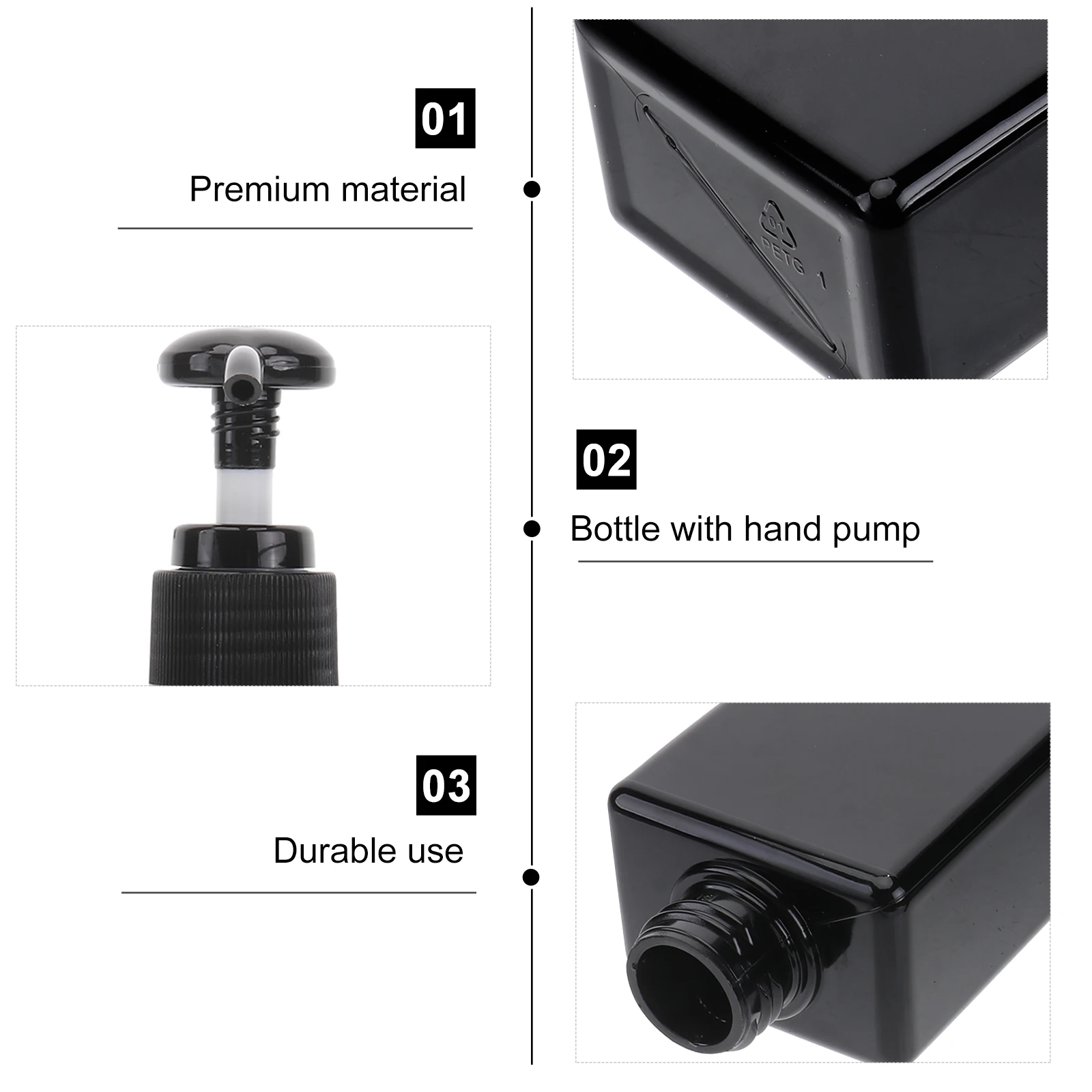 

3 Pcs Small Child Shampoo Bath Bathing Accessories Creamer Liquid Bottle Dispenser