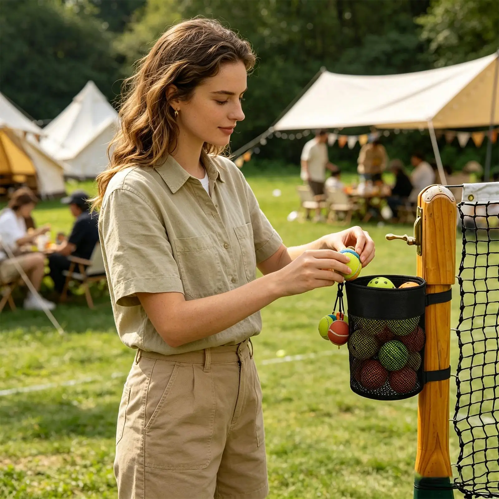 Сумка для хранения мячей для пиклбола, большая вместительная сумка-органайзер для пиклбола, сумка для хранения мячей для мужчин, женщин, мальчиков, девочек, подростков, спортсменов