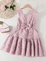 Elegant Flower Girl 2-12 Years Old Dresses Wedding Children Sleeveless Lace Gala Prom Dresses