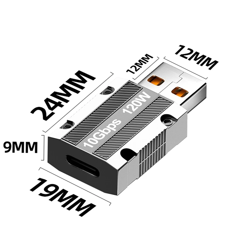 سبيكة زنك USB من النوع C أنثى إلى مايكرو USB محول ذكر ، موصل هاتف ، أبيض ، ريدمي ، هواوي ، 1 Xiaomi