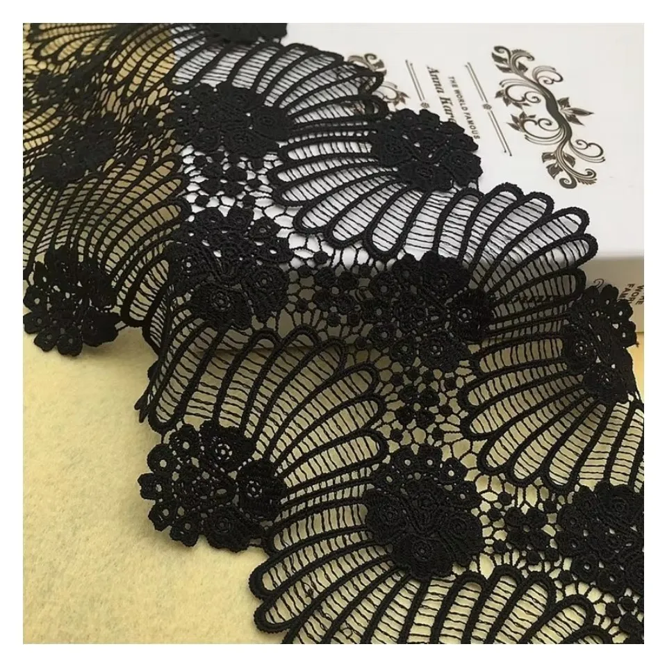 Exquisite Hollow Embroidery Widening Lace Barcode DIY Clothing Accessories Cuffs Body Skirt Hem Trim Underwear Bra Decoration