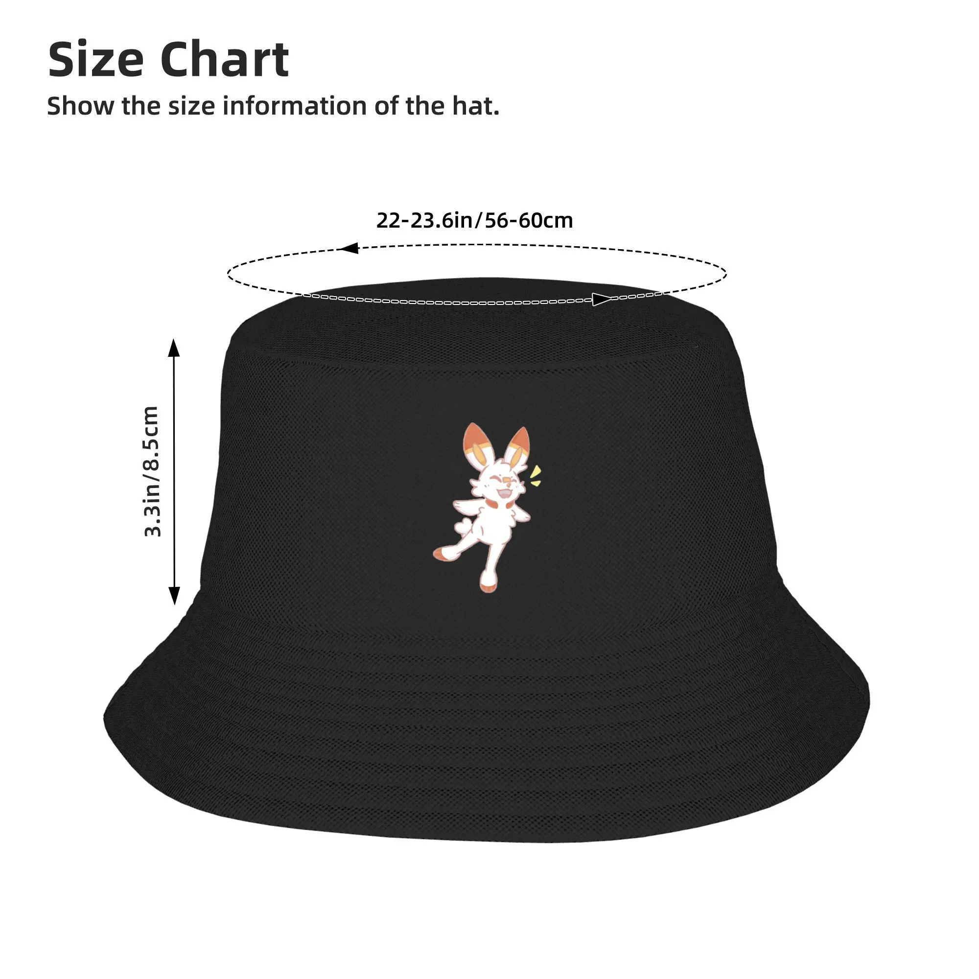 Cappello da pescatore Scorbunny Panama Bob Cappelli da esterno Hip Hop reversibili per berretti da pescatore unisex da pesca estiva in spiaggia