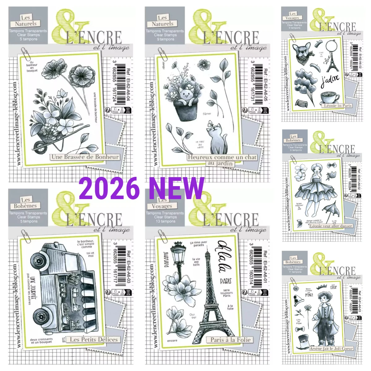 Carimbos Transparentes 2026 Novas Pequenas Delícias Carimbo de Silicone Reutilizável Artesanal para Relevo DIY Decoração de Scrapbook, Diário e Cartões de Saudação