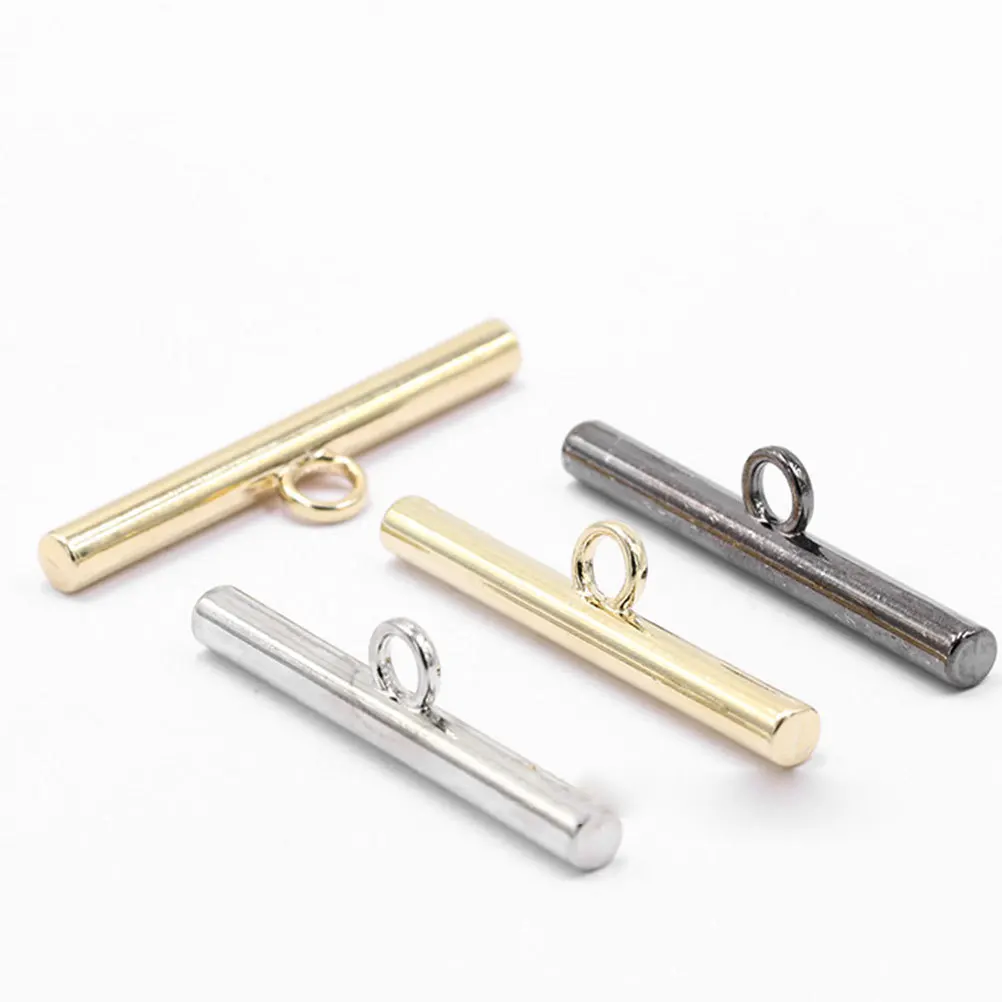 50pcs Chains Clasps For Handbags T-Shaped Buckles Metal Bag Accessories Alloy Diy Luggage Fasteners Jewelry Making Tools