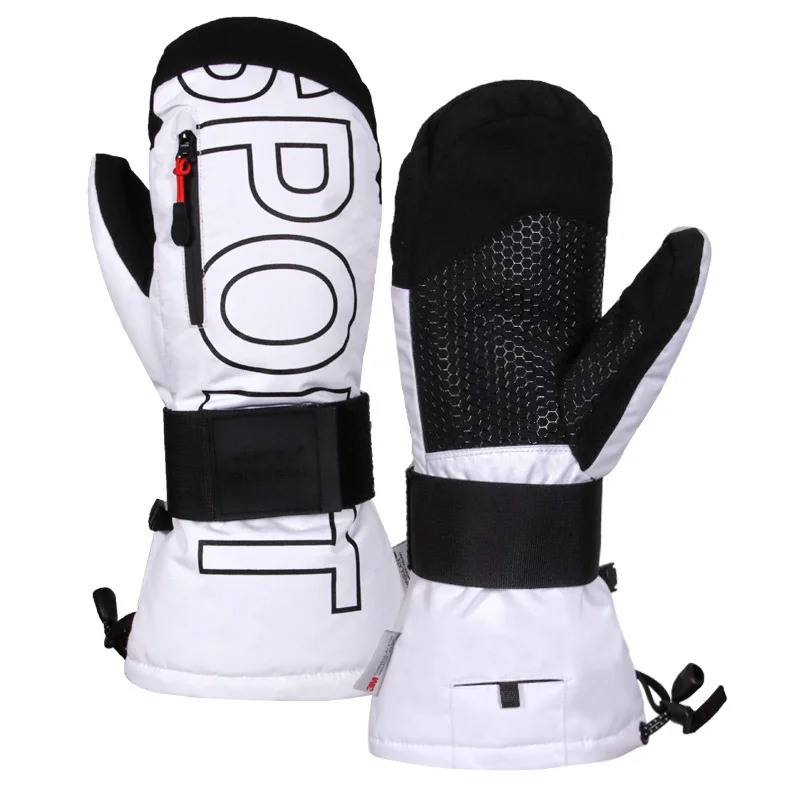 Protectores de muñeca para nieve y esquí al aire libre para hombres y mujeres, guantes cálidos de invierno, resistentes al agua, antidesgaste, para Snowboard, moto de nieve, ciclismo y esquí