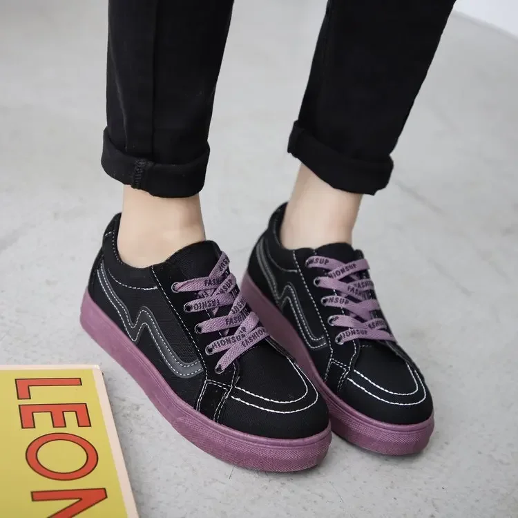 Women Casual Shoes Mixed Colors Lace Up Female Fashion Sneakers Tenis Feminino Zapatillas Deportivas Mujer Chaussure Femme 35-40